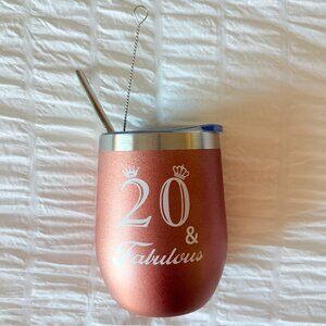 Pink Mini Stainless Steel Wine Tumbler
